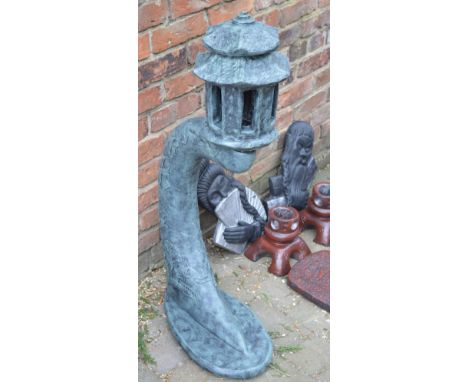 Oriental style garden lantern