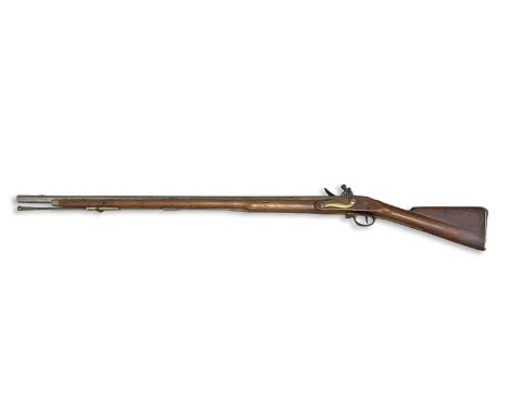 AN ORDNANCE ISSUE INDIA PATTERN MUSKET. A Post 1809 Ordnance issue India pattern musket with a 100cm tapering barrel, heavy f