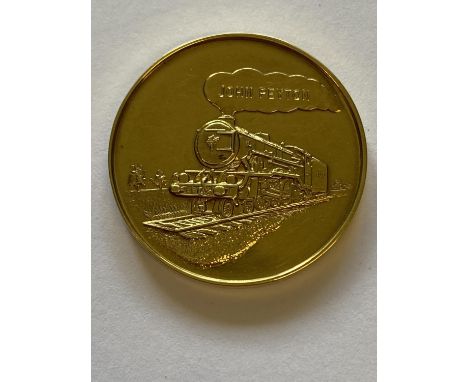 A ROMNEY, HYTHE AND DYMCHURCH RAILWAY GOLD MEDAL.&nbsp;A 22ct Gold award medal with a prancing horse within 'Romney Hythe &am