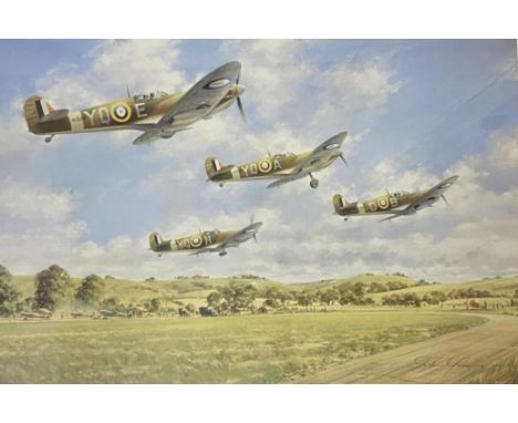 'INSPIRATION' JOHN YOUNG. A signed limited edition colour print after John Young 'Inspiration' The Official Douglas Bader 60t