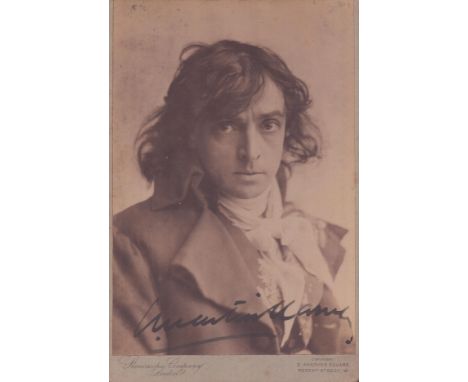 John Martin-Harvey signed 6x4 inch sepia vintage photo. Good condition. All autographs come with a Certificate of Authenticit