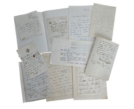 10 variety of vintage ALS. Dated 25.11.1893 Signature by Thomas Hughes Q.C.-F.S.A was an English lawyer, judge, politician an