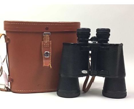 THREE PAIRS OF BINOCULARS, including Zenith and Carl Zeiss, in cases