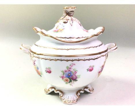 VICTORIAN COPELAND PART TEA SERVICE, with floral and gilt decoration