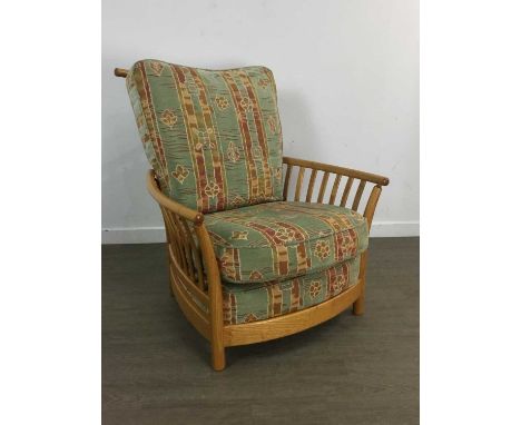ERCOL RENAISSANCE LOUNGE SUITE, comprising a pair of two seat settees and two armchairsQty: 4