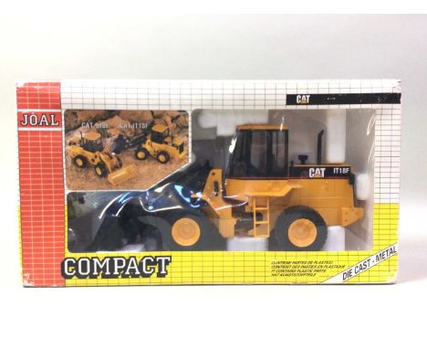 GROUP OF DIECAST MODELS, including a Joal Compact IT18F, a Joal Caterpillar 225 digger and two other die-cast models, all box