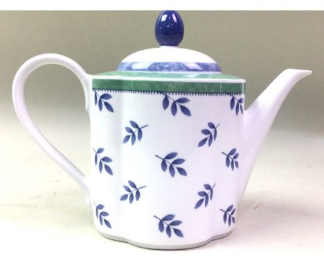VILLEROY & BOCH 'SWITCH 3' PATTERN DINNER SERVICE, eight place setting including dinner plates, soup bowls, cups saucers, tea