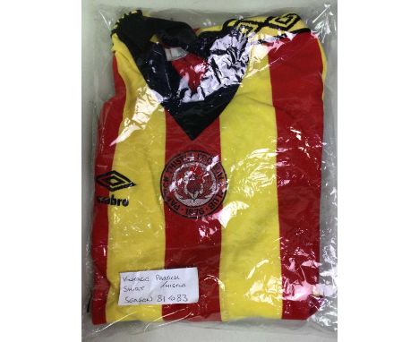 GROUP OF FOOTBALL SHIRTS,  including a Partick Thistle season 81/83 shirt, an Andrei Kanchelskis signed 2001/02 shirt and man