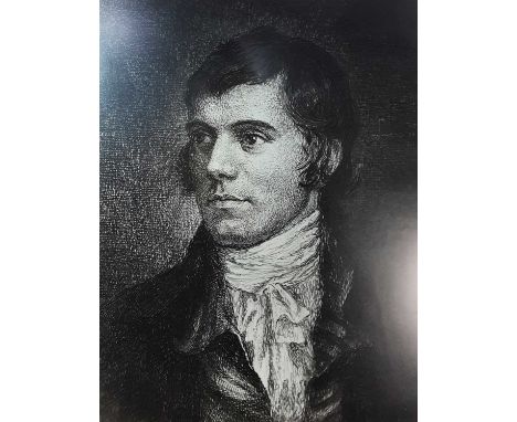 AFTER J.B. ALEXANDER, ROBERT BURNS three quarter length portrait, chromolithograph, framed and under glass, along with anothe