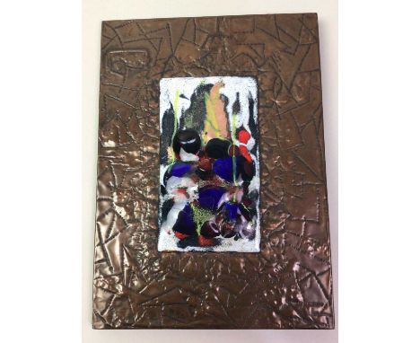TWO WALL PLAQUES, 20TH CENTURY  each set with a ceramic tile, framedlargest 23cm highQty: 2