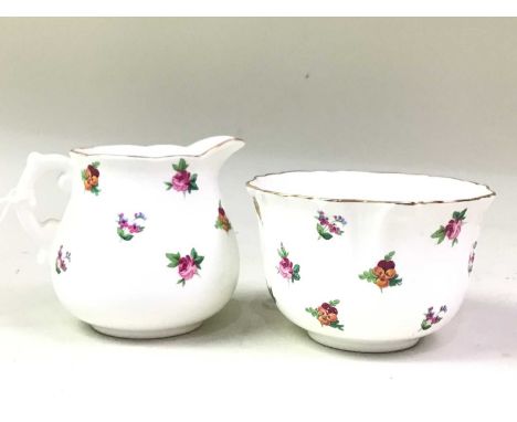 HAMMERSLEY & CO PART TEA SERVICE, in the Rose pattern