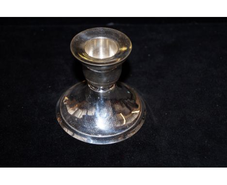 Indian silver dwarf candlestick. Height 7cm