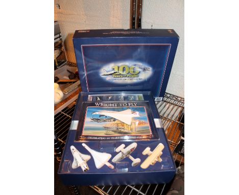 Boxed Corgi Showcase collection limited edition 100 years of flight and a diecast Corgi Concorde model