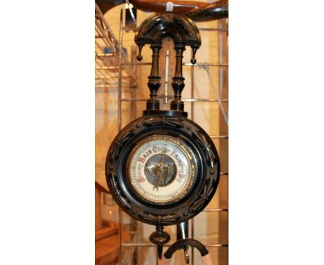 Victorian barometer made by Duffever of Fallowfield