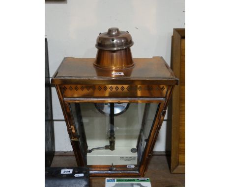     A Copper Cased Sugg Lighting Ltd Lantern Top                                    