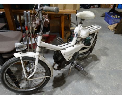     A Vintage Pedal Start Petrol Moped                                             