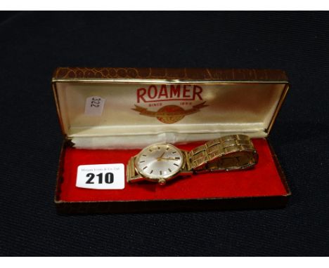     A 9ct Gold Encased Tissot Gents Wrist Watch On A Non-Gold Bracelet              
