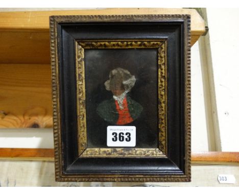 A 19th Century Framed Relief Portrait Miniature Of A Gentleman