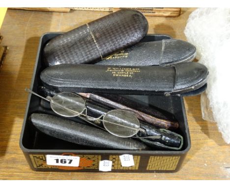     A Collection Of Vintage Spectacles & Cases                                      