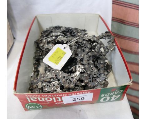 Box of chainsaw chains