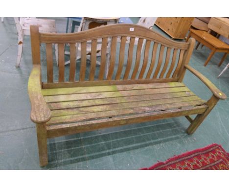 Wooden garden bench