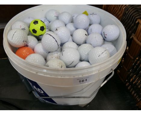 Tub of golf balls