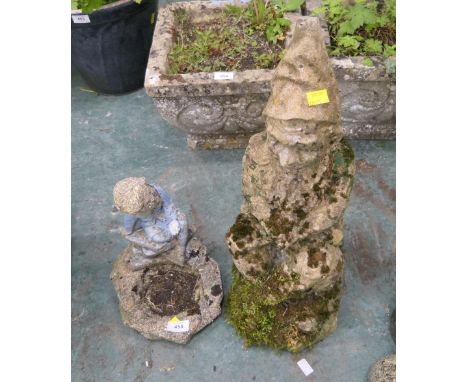 Garden ornaments including gnome