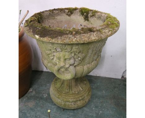 Large classical style composite garden urn or planter