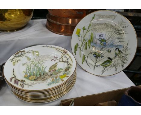 Twelve Months of the Year plates from The Country Diary of An Edwardian Lady