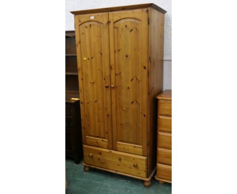 Modern pine wardrobe
