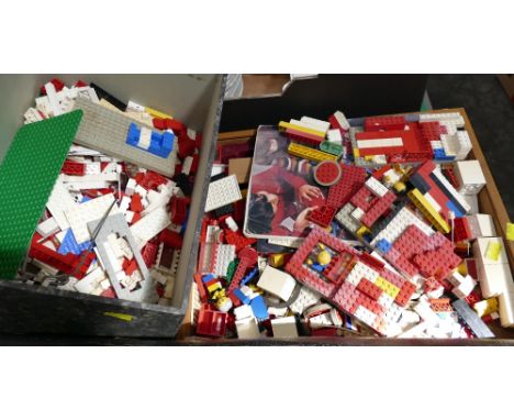 Two boxes of vintage Lego