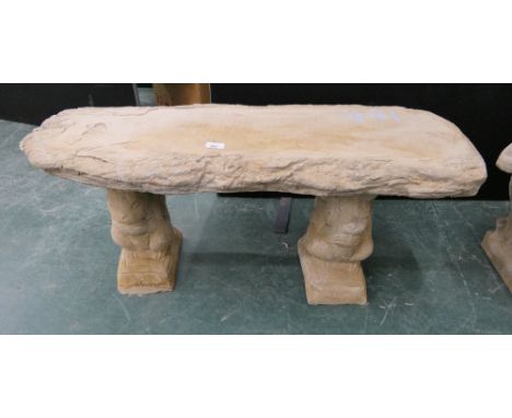 Squirrel base composite garden bench