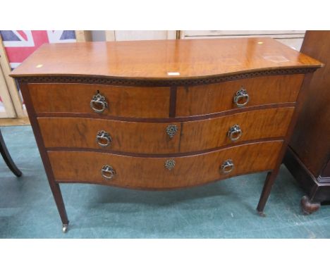 Reproduction bowfronted 2/2 sideboard