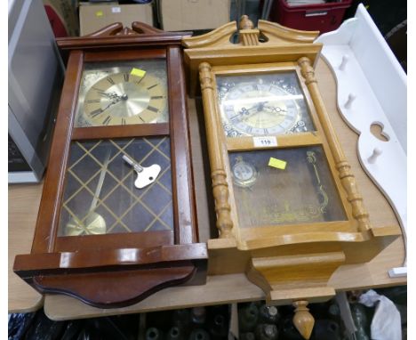 Two wall clocks by The London Clock Company and Daniel Dakota