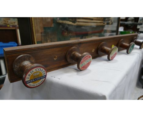 Heaven Sends cotton reel bobbin form coat rack