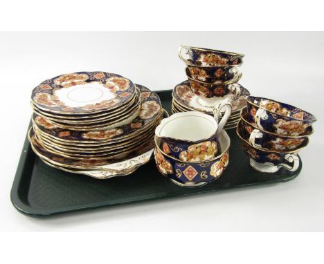 A Royal Albert porcelain part tea service, decorated in the Heirloom pattern, comprising cream jug, sugar bowl, pair of bread