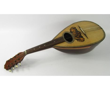 A Carlo Ricordo mandolin, cased.