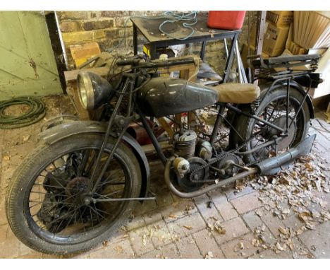 1928 Motobecane B2-250, vehicle ID 78490, barn find condition, Note: comes with 'Declaration De Cession D'un Vehicule', Pleas