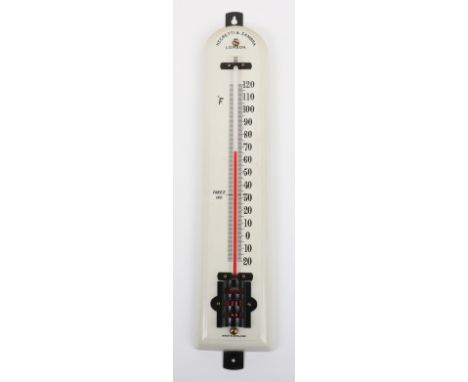 A Negretti &amp; Zambra ceramic thermometer, 61cm,