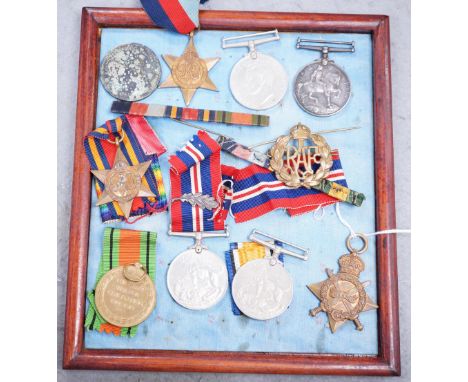 WWI and WWII medals, 11746 PTE. H. PEARCE. R. LANC. R.