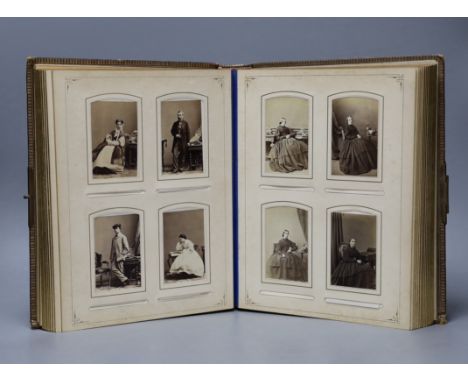 A Victorian portrait photograph album