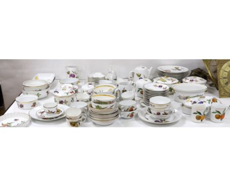 A large quantity of Royal Worcester Evesham pattern dining ware