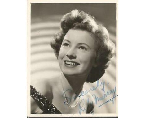Ruby Murray signed collection of photos.  Singer in the 1950's Good condition.  All items come with a Certificate of Authenti