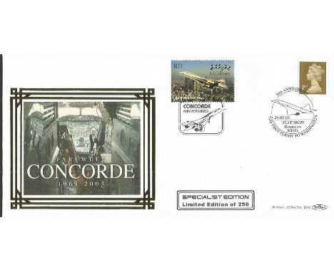 Concorde 2006 Benham cover "30th Anniversary of First Flight to Washington" Good condition.  All items come with a Certificat