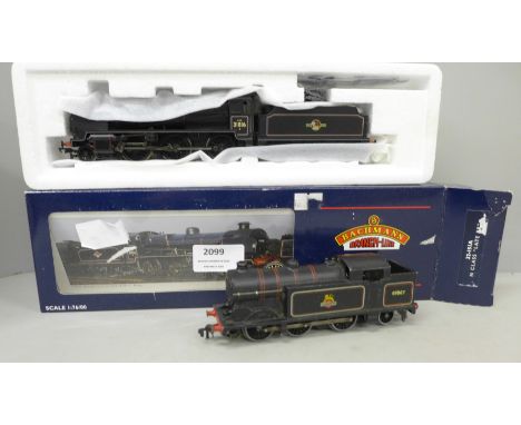 Two 00 gauge model railway locomotives including Bachmann Branch-Line 