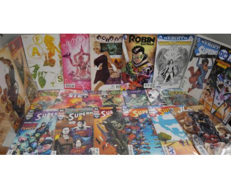 A collection of comics, mostly DC. To include Green Lanterns, Justice League, Superman, Batman Detective and others.