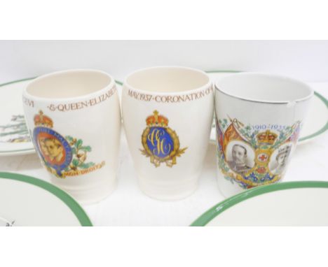 Large collection of assorted china to include teacups and saucers, teapots, vases, plates, dishes, etc., together with silver