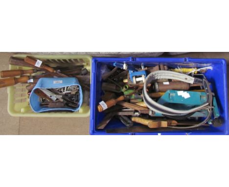 A collection of assorted tools including files, rasps etc
