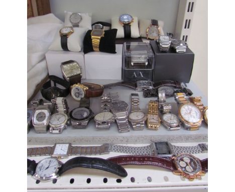 Assorted gentleman's watches including Sekonda, Casio, Rotary, DKNY, Diesel etc 