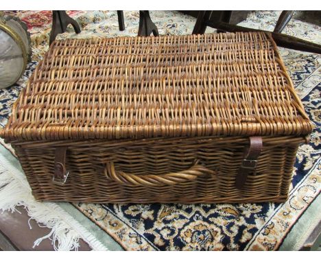 A Sirram wicker picnic basket